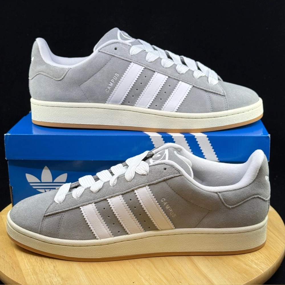 Men's Adidas Originals Campus 00s Shoes - Grey White HQ8707